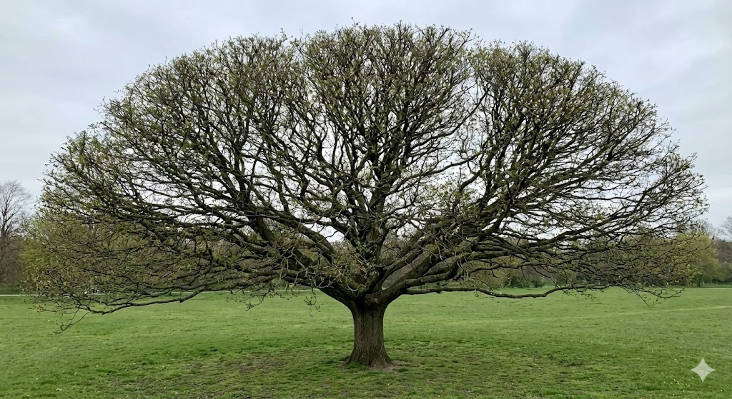 Tree pruned with a balanced, natural outline